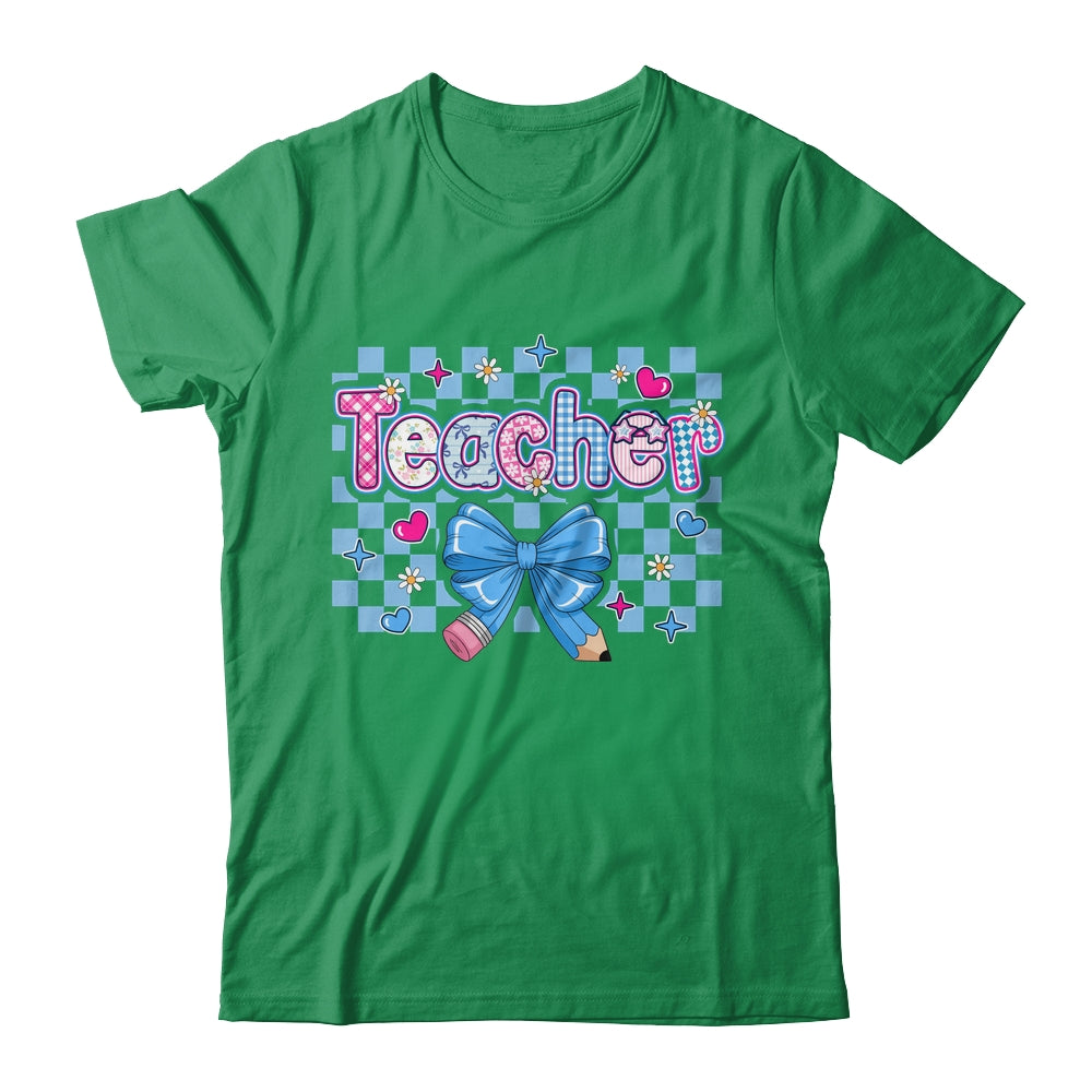 Coquette Teacher Floral Teacher Cute Back To School Women Shirt & Hoodie | siriusteestore