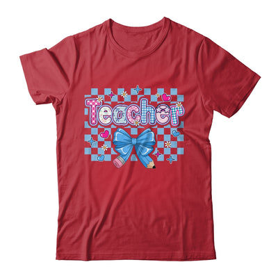 Coquette Teacher Floral Teacher Cute Back To School Women Shirt & Hoodie | siriusteestore