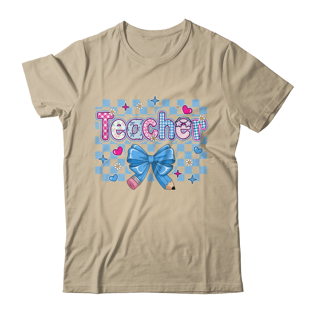 Coquette Teacher Floral Teacher Cute Back To School Women Shirt & Hoodie | siriusteestore