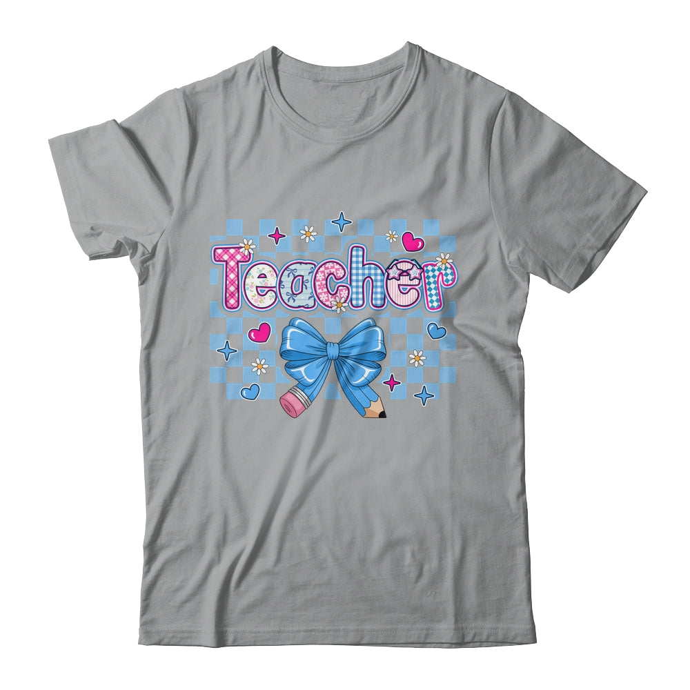 Coquette Teacher Floral Teacher Cute Back To School Women Shirt & Hoodie | siriusteestore