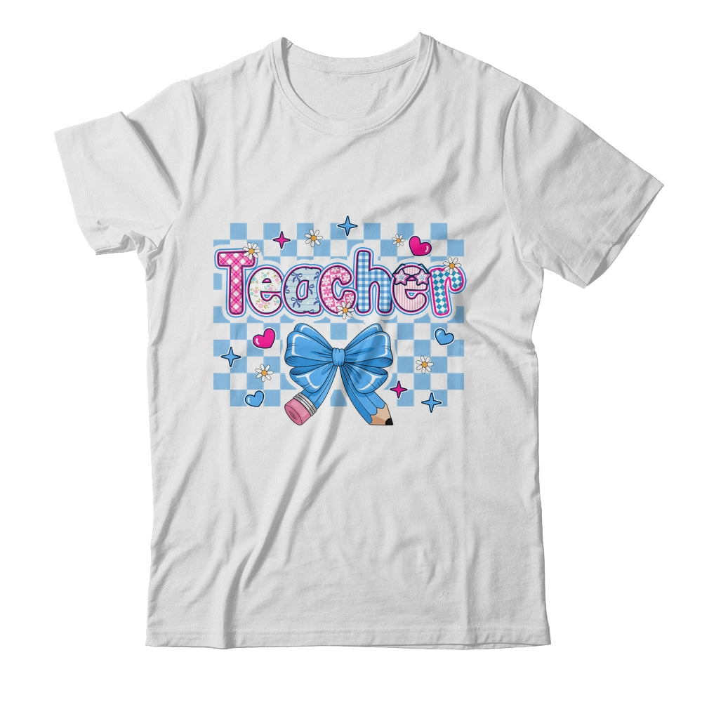 Coquette Teacher Floral Teacher Cute Back To School Women Shirt & Hoodie | siriusteestore