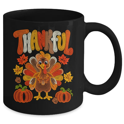 Coquette Thankful Thanksgiving Turkey Fall Autumn Season Mug | siriusteestore