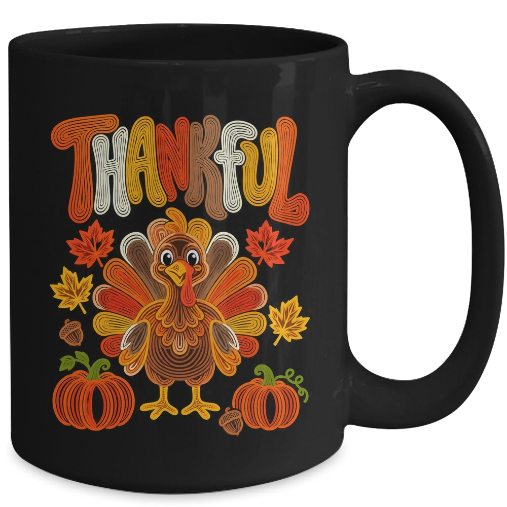 Coquette Thankful Thanksgiving Turkey Fall Autumn Season Mug | siriusteestore