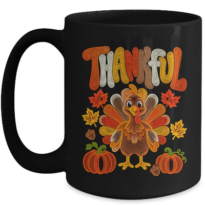 Coquette Thankful Thanksgiving Turkey Fall Autumn Season Mug | siriusteestore