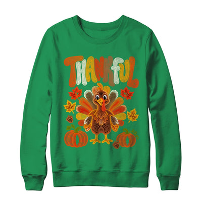 Coquette Thankful Thanksgiving Turkey Fall Autumn Season Shirt & Sweatshirt | siriusteestore
