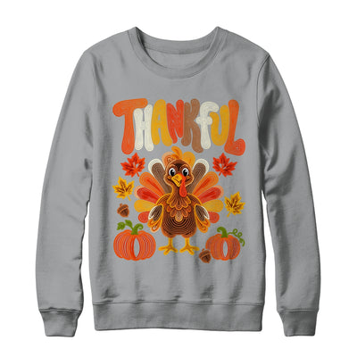 Coquette Thankful Thanksgiving Turkey Fall Autumn Season Shirt & Sweatshirt | siriusteestore