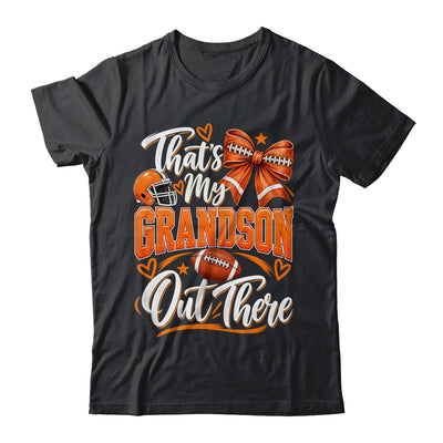 Coquette That's My Grandson Out There Funny Football Grandma Shirt & Tank Top | siriusteestore