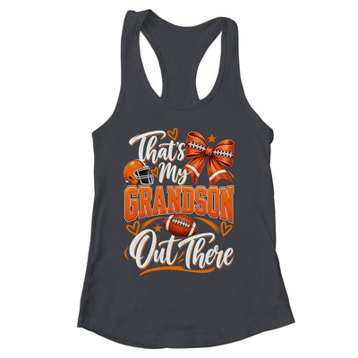 Coquette That's My Grandson Out There Funny Football Grandma Shirt & Tank Top | siriusteestore
