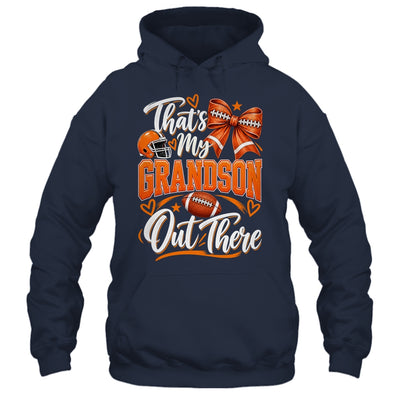 Coquette That's My Grandson Out There Funny Football Grandma Shirt & Tank Top | siriusteestore
