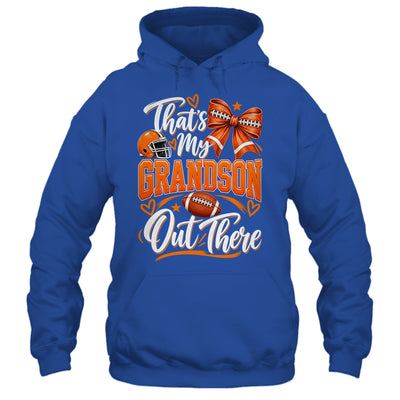 Coquette That's My Grandson Out There Funny Football Grandma Shirt & Tank Top | siriusteestore
