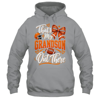Coquette That's My Grandson Out There Funny Football Grandma Shirt & Tank Top | siriusteestore