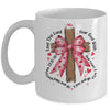 Coquette Valentine Jesus Valentine Bow Bible Verse Valentine Mug | siriusteestore