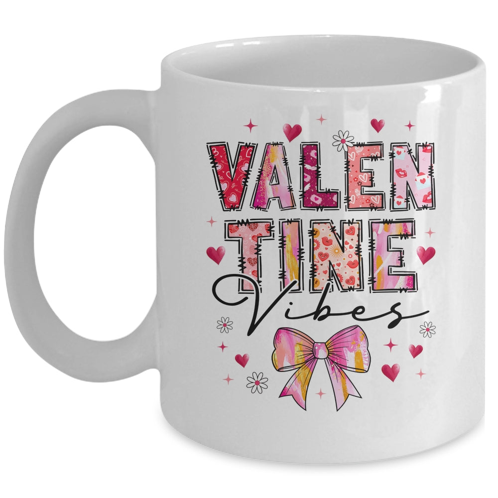Coquette Valentine Vibes Cute Valentine Day Design Women Mug | siriusteestore