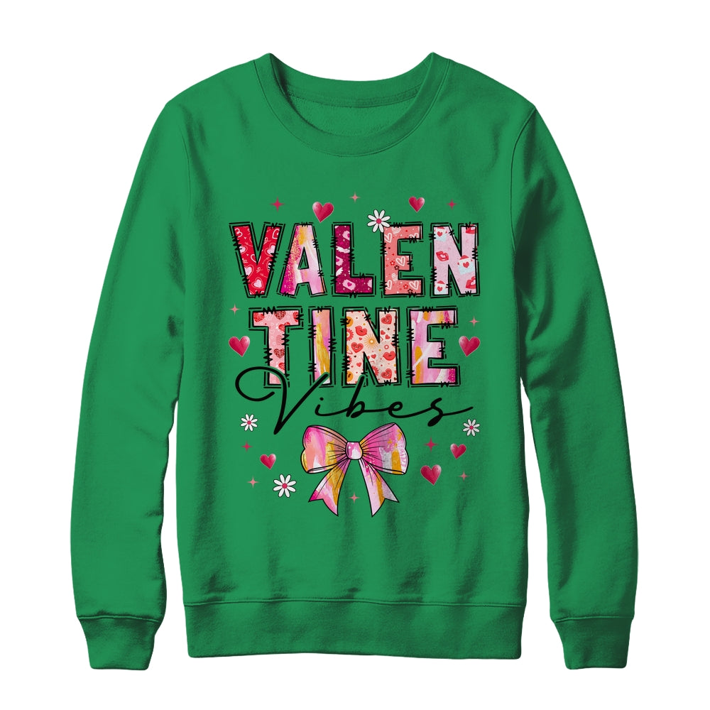 Coquette Valentine Vibes Cute Valentine Day Design Women Shirt & Sweatshirt | siriusteestore