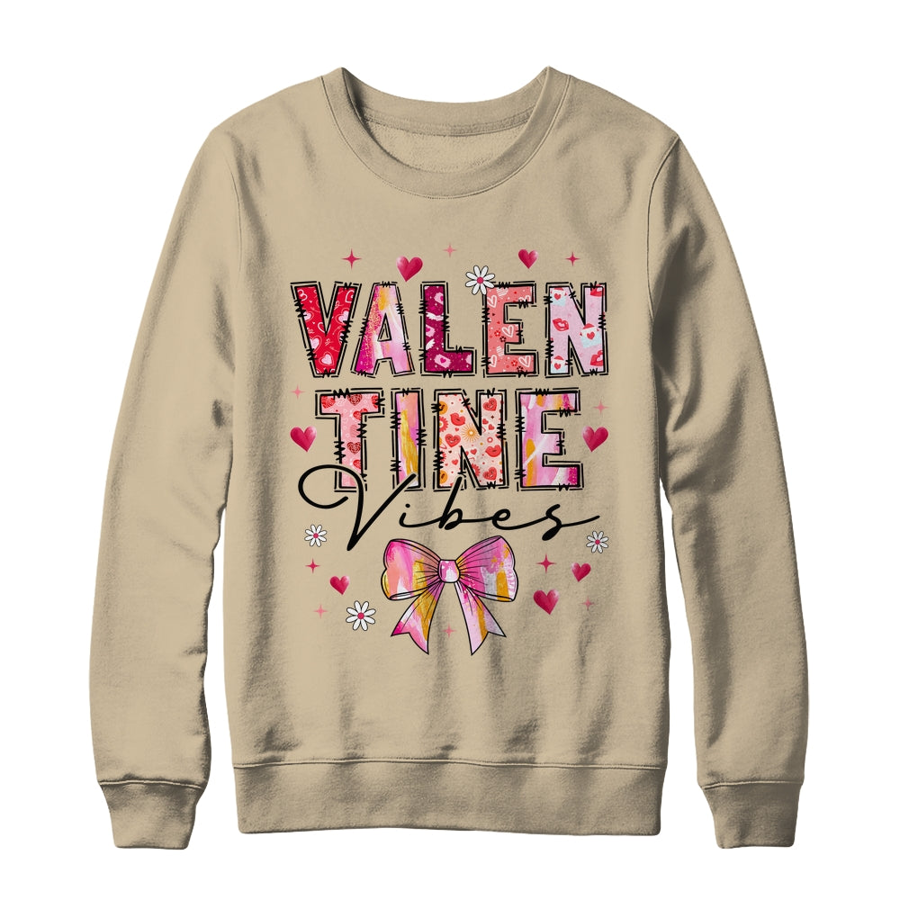 Coquette Valentine Vibes Cute Valentine Day Design Women Shirt & Sweatshirt | siriusteestore
