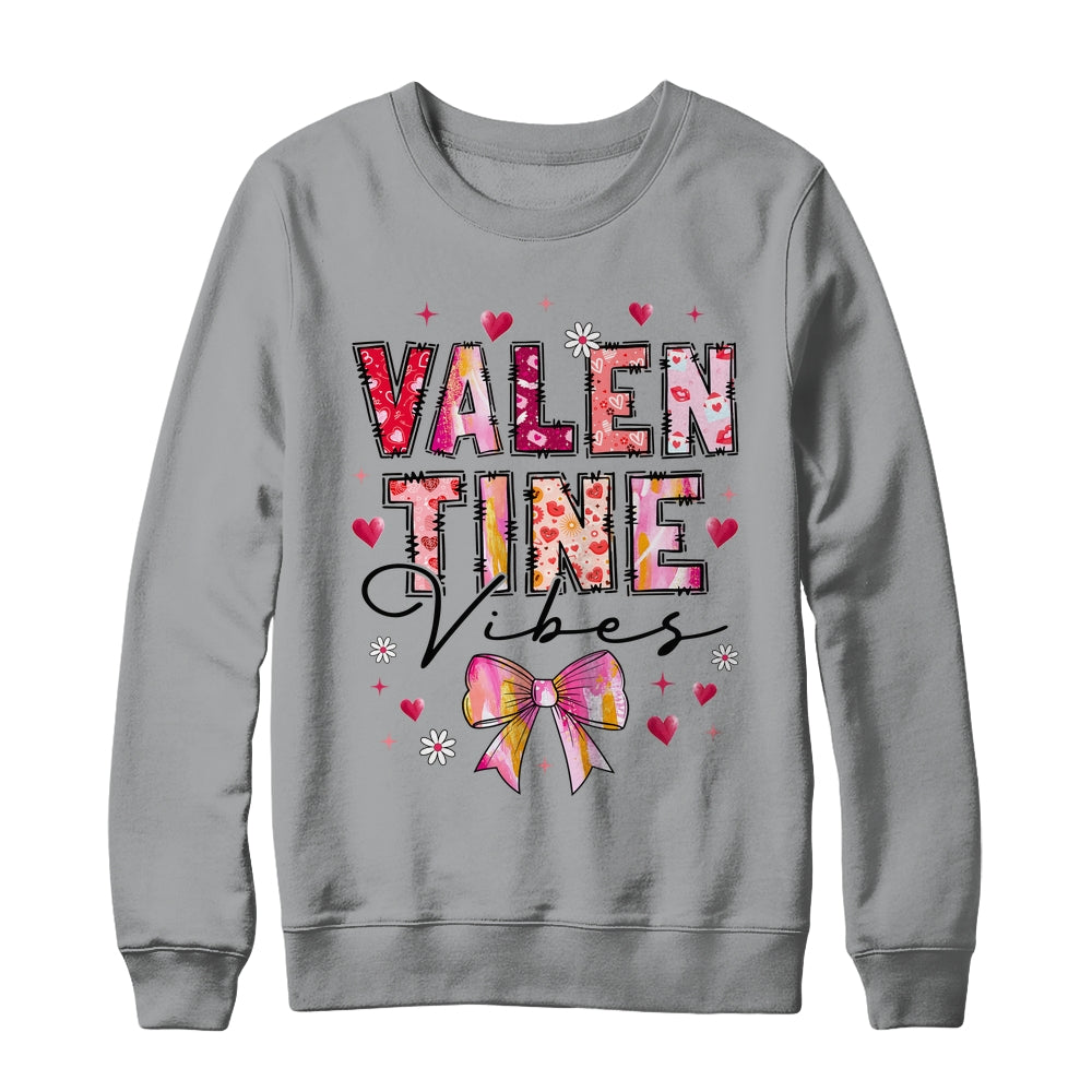Coquette Valentine Vibes Cute Valentine Day Design Women Shirt & Sweatshirt | siriusteestore
