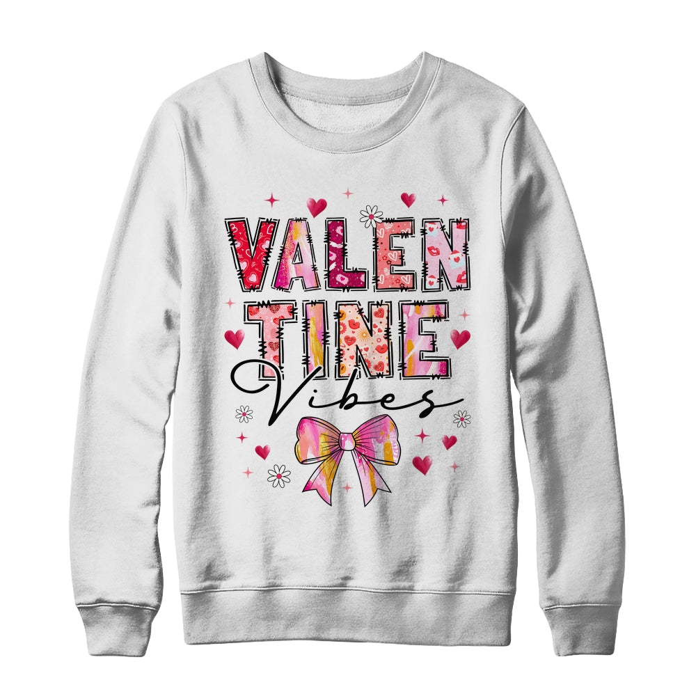 Coquette Valentine Vibes Cute Valentine Day Design Women Shirt & Sweatshirt | siriusteestore
