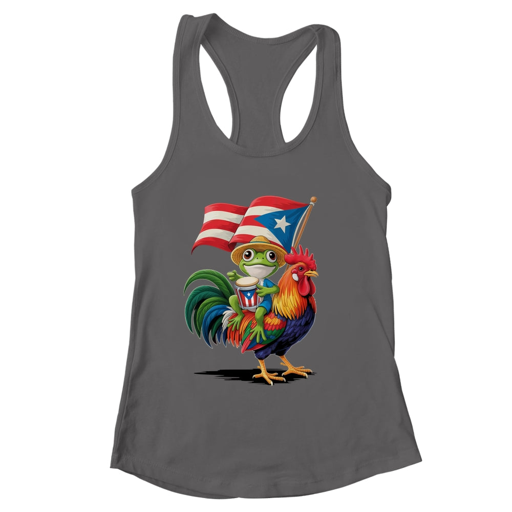 Coqui Frog Puerto Rican Flag Boricua Rooster Taino Shirt & Tank Top | siriusteestore