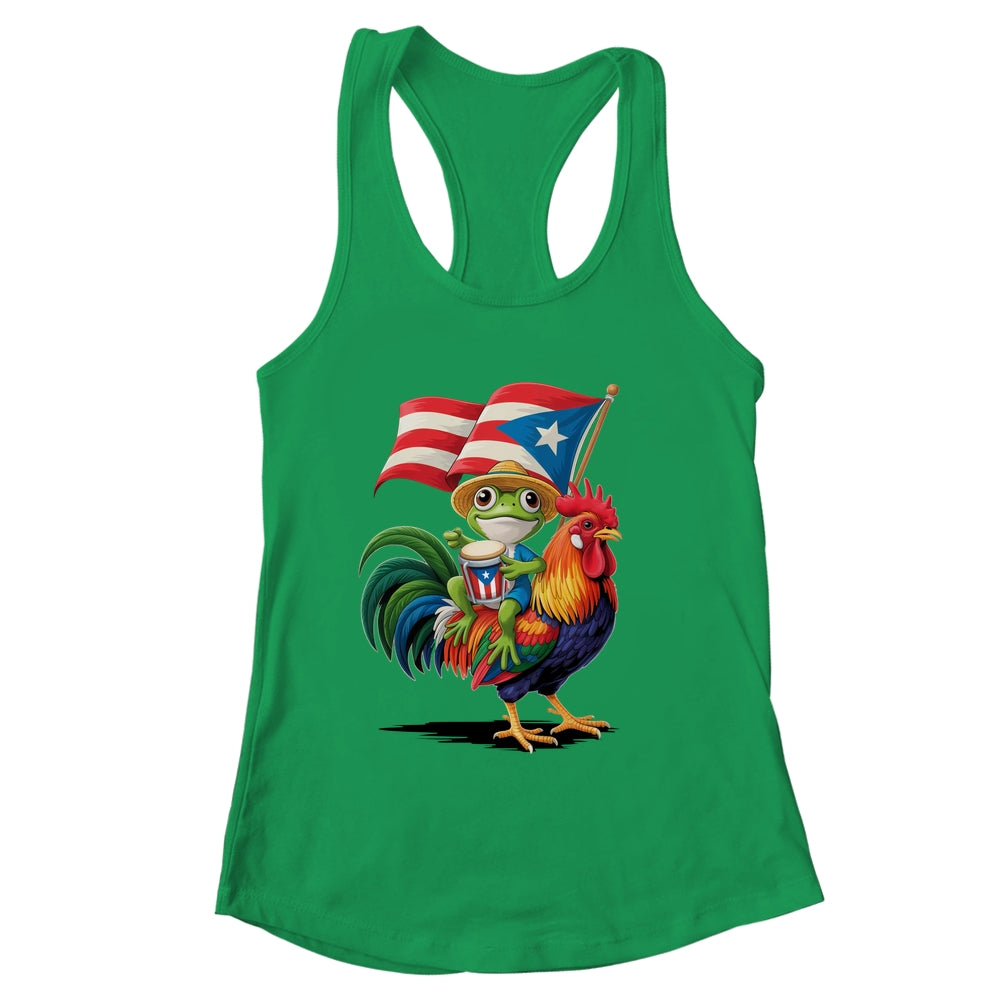 Coqui Frog Puerto Rican Flag Boricua Rooster Taino Shirt & Tank Top | siriusteestore