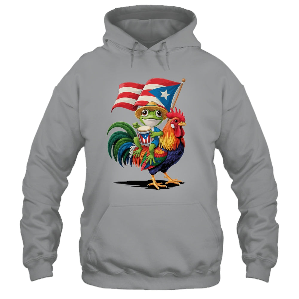 Coqui Frog Puerto Rican Flag Boricua Rooster Taino Shirt & Tank Top | siriusteestore