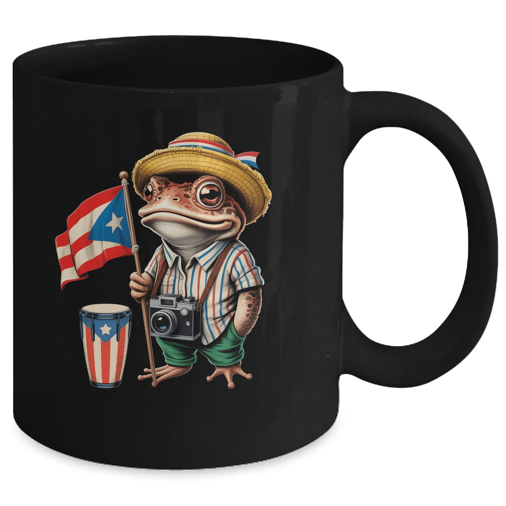 Coqui Frog Puerto Rico Puerto Rican Flag Taino Boricua Mug | siriusteestore