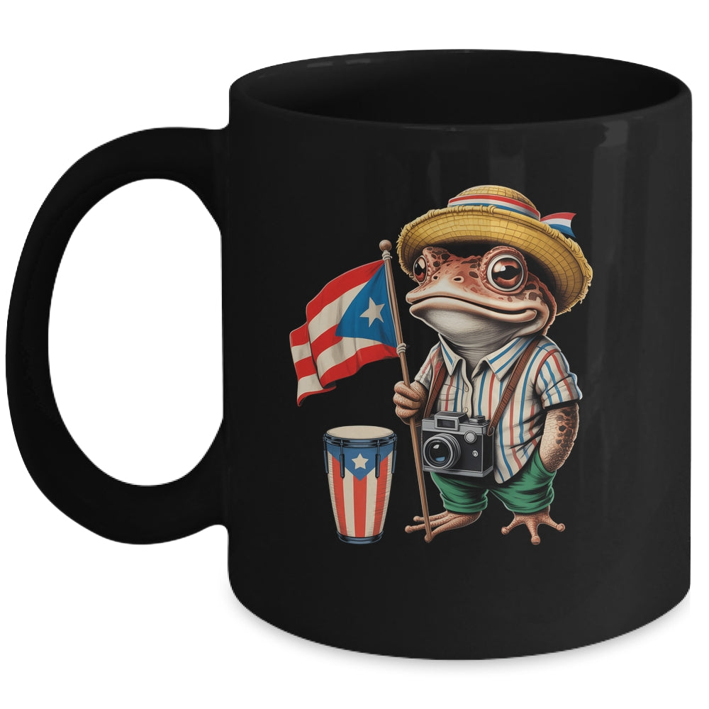 Coqui Frog Puerto Rico Puerto Rican Flag Taino Boricua Mug | siriusteestore