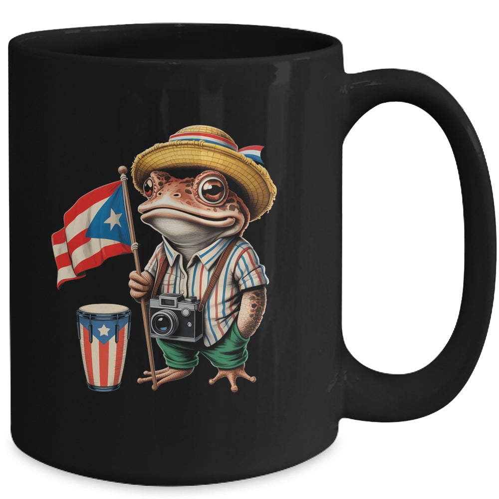 Coqui Frog Puerto Rico Puerto Rican Flag Taino Boricua Mug | siriusteestore