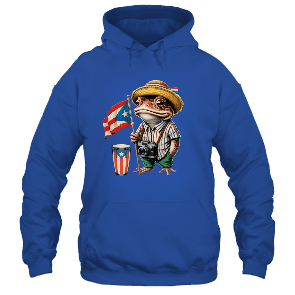 Coqui Frog Puerto Rico Puerto Rican Flag Taino Boricua Shirt & Hoodie | siriusteestore