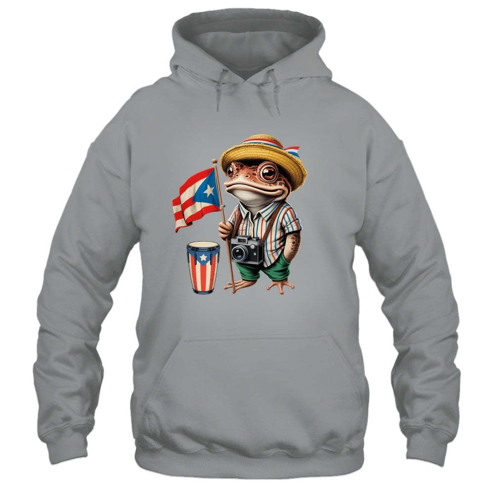 Coqui Frog Puerto Rico Puerto Rican Flag Taino Boricua Shirt & Hoodie | siriusteestore