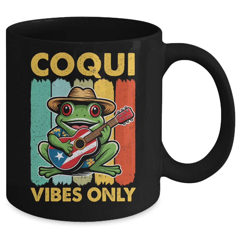 Coqui Frog Taino Boricua Puerto Rico Coqui Vibes Only Mug | siriusteestore