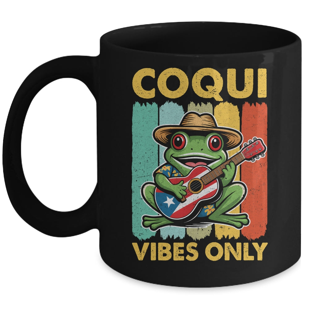 Coqui Frog Taino Boricua Puerto Rico Coqui Vibes Only Mug | siriusteestore