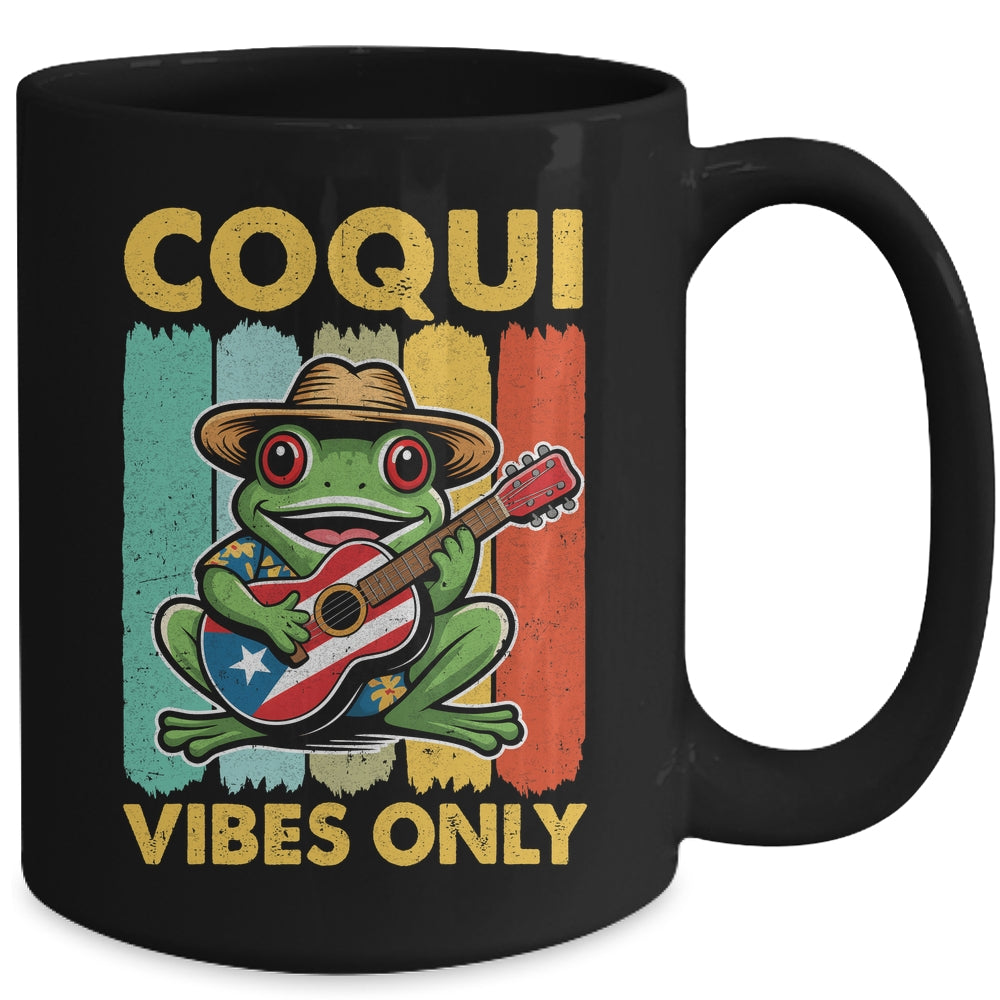 Coqui Frog Taino Boricua Puerto Rico Coqui Vibes Only Mug | siriusteestore