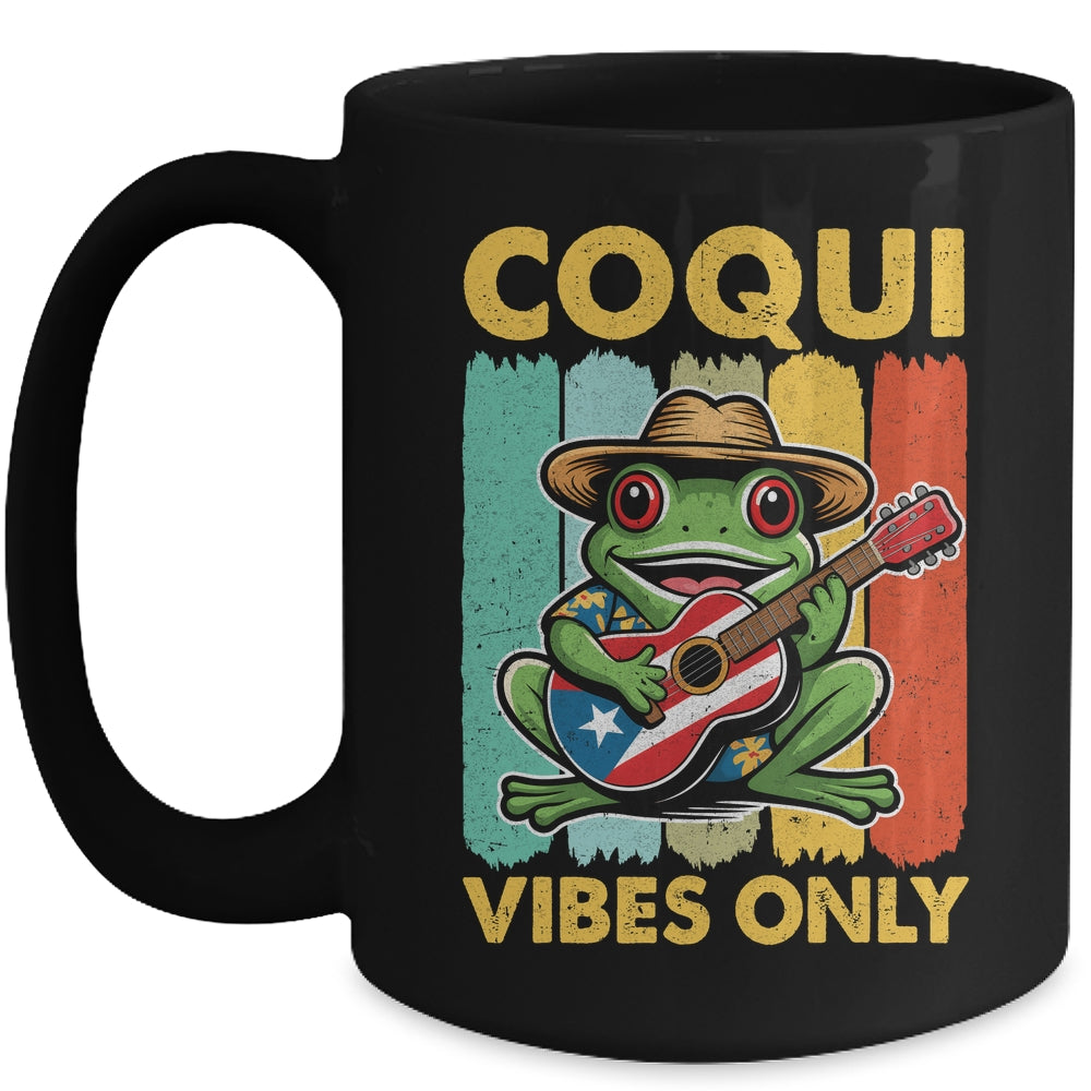 Coqui Frog Taino Boricua Puerto Rico Coqui Vibes Only Mug | siriusteestore