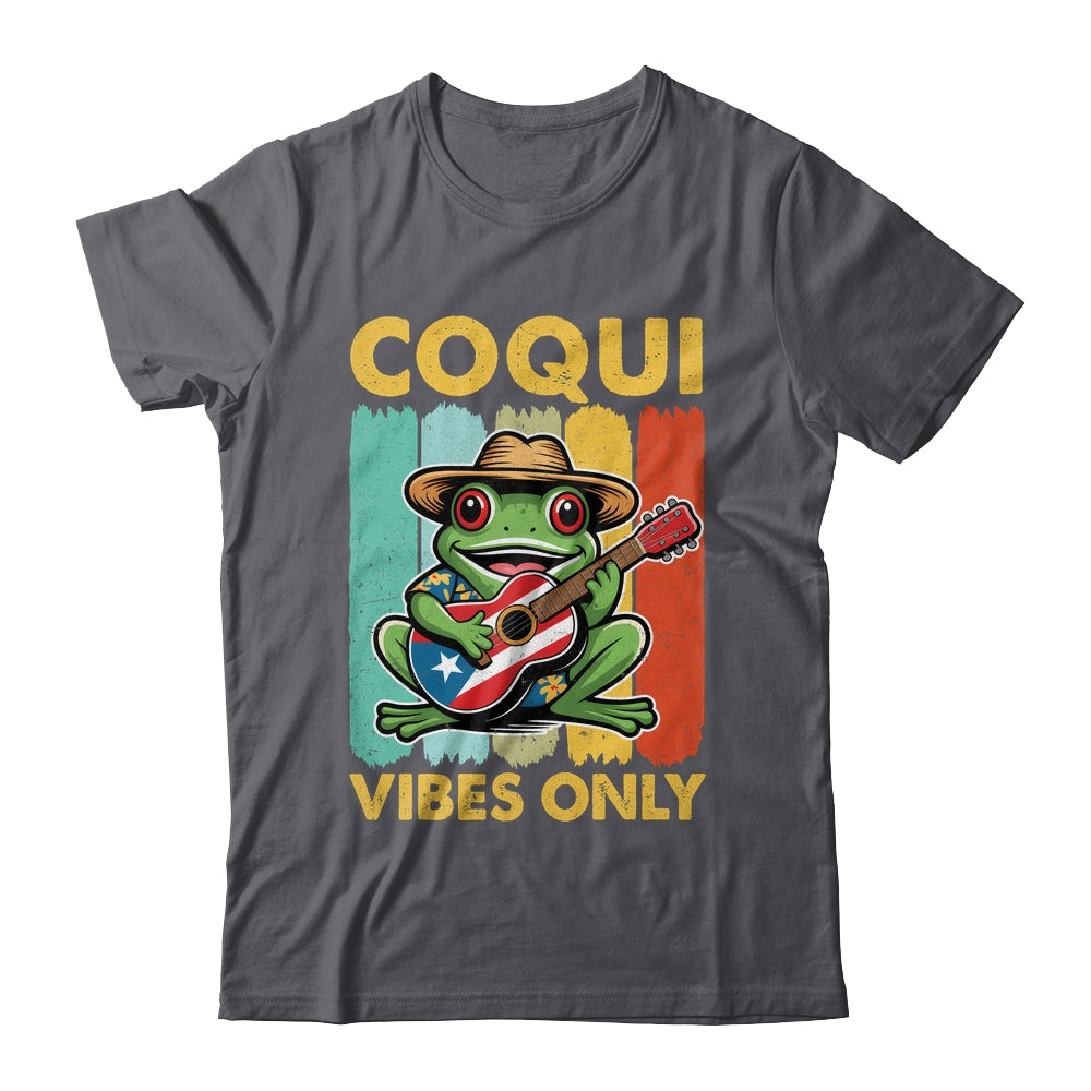 Coqui Frog Taino Boricua Puerto Rico Coqui Vibes Only Shirt & Tank Top | siriusteestore