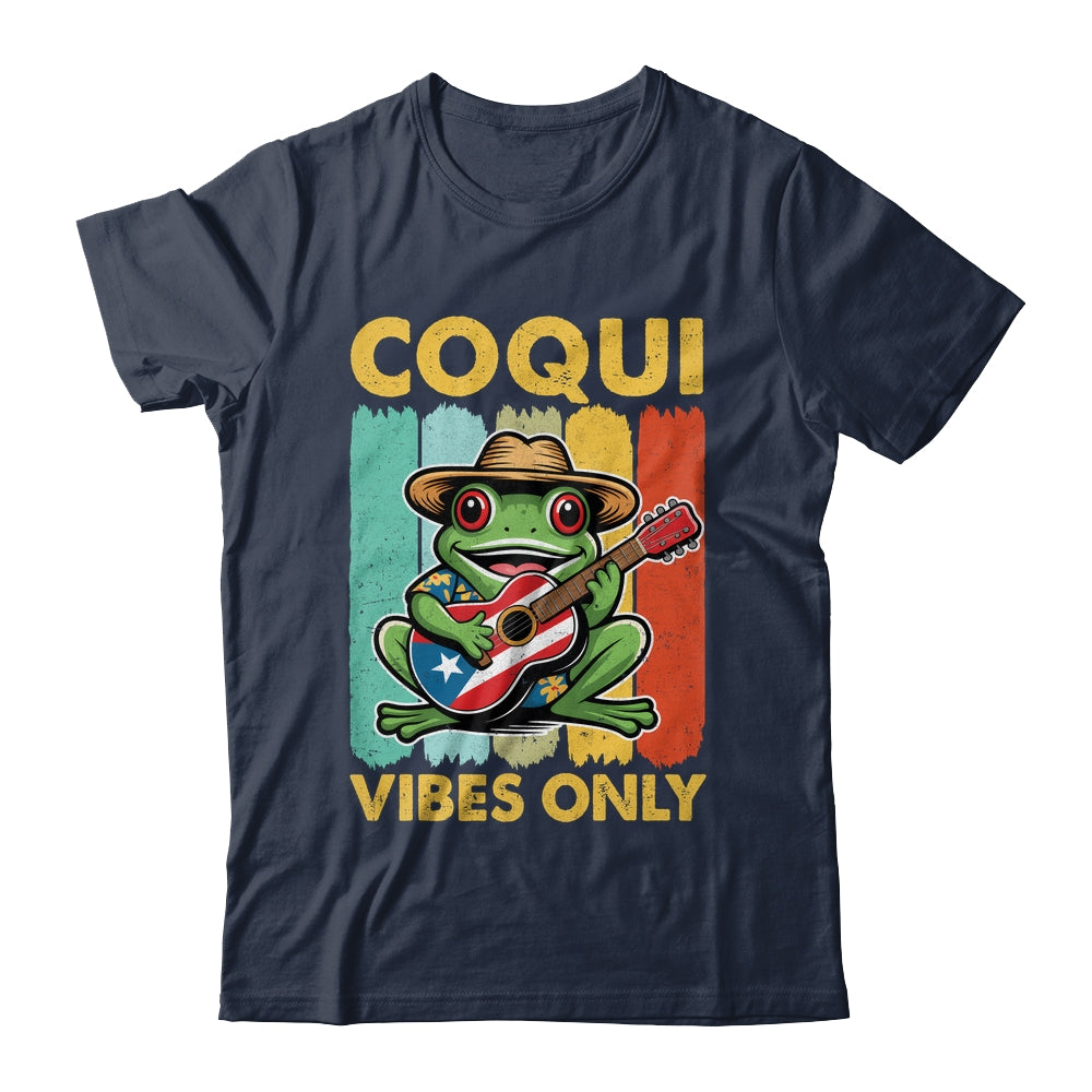 Coqui Frog Taino Boricua Puerto Rico Coqui Vibes Only Shirt & Tank Top | siriusteestore
