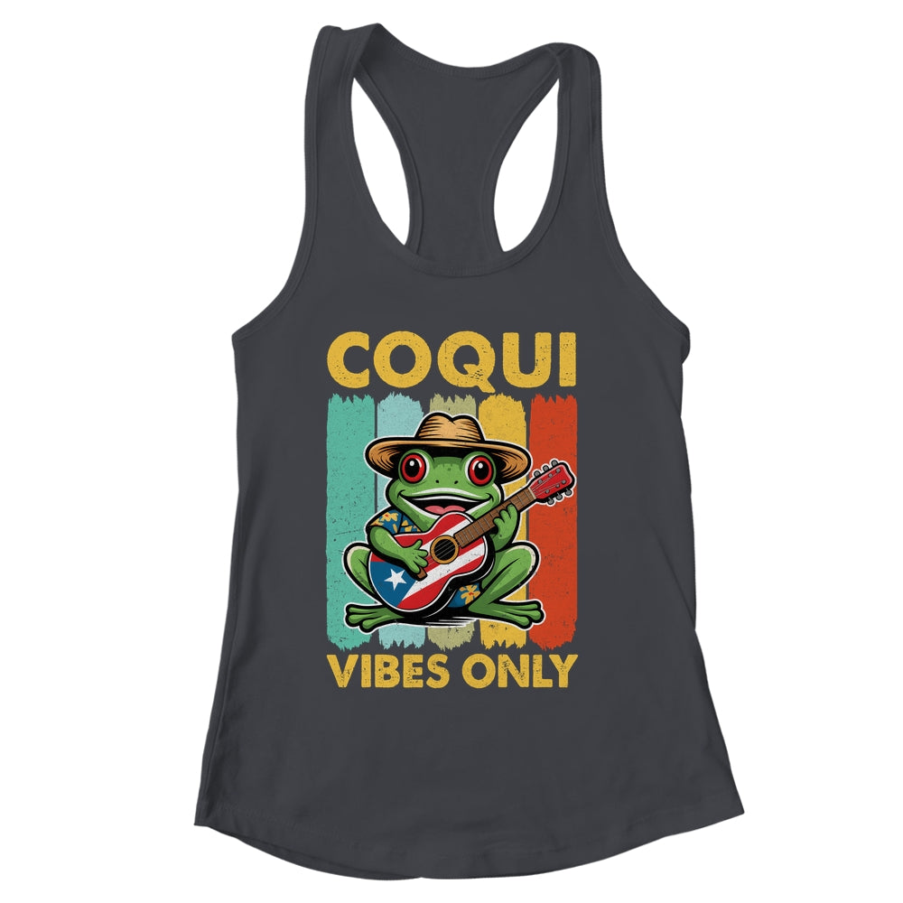 Coqui Frog Taino Boricua Puerto Rico Coqui Vibes Only Shirt & Tank Top | siriusteestore