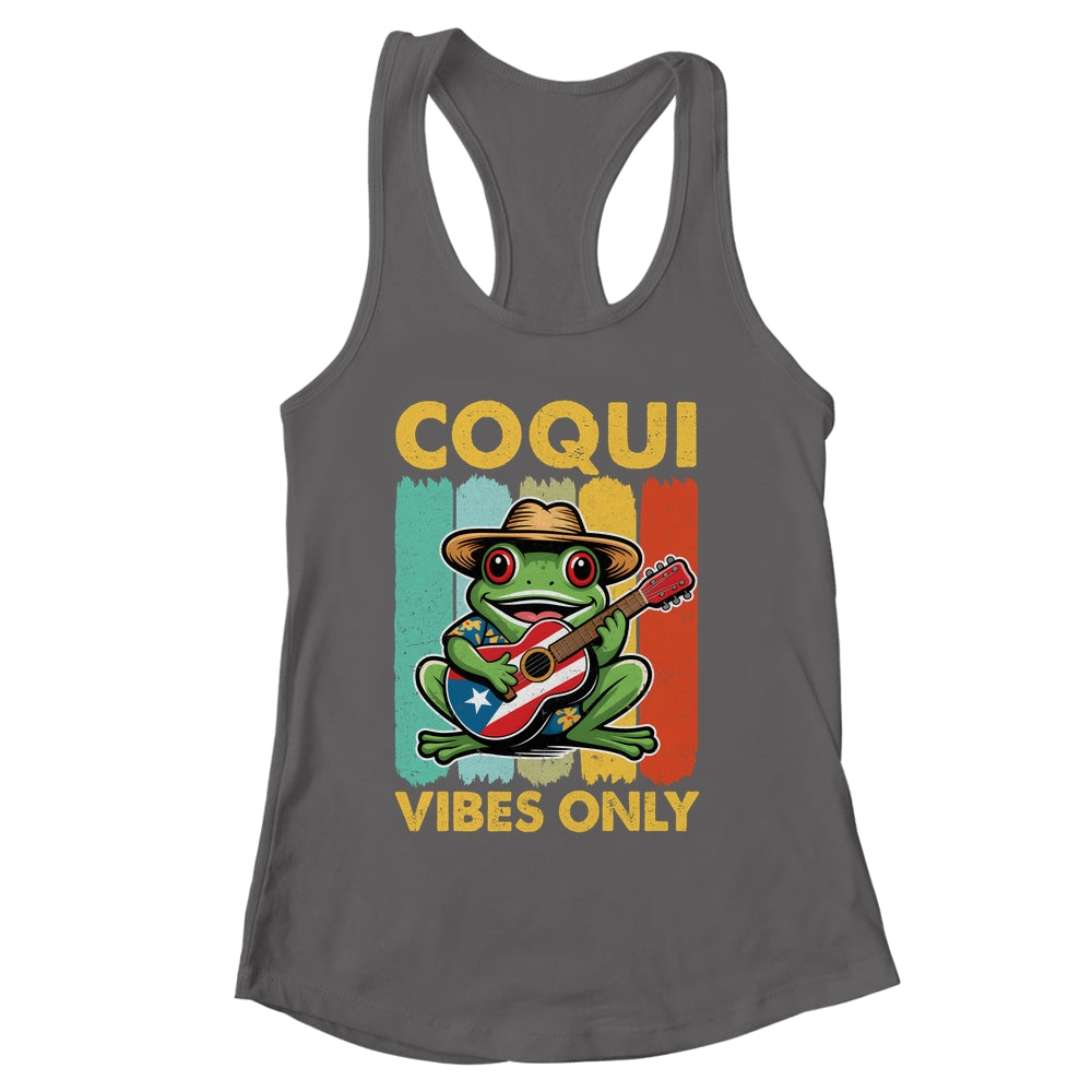 Coqui Frog Taino Boricua Puerto Rico Coqui Vibes Only Shirt & Tank Top | siriusteestore