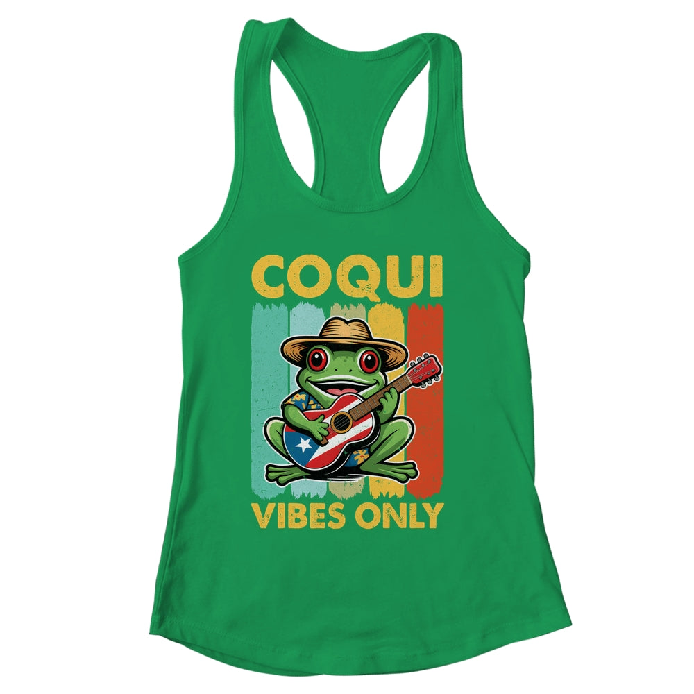 Coqui Frog Taino Boricua Puerto Rico Coqui Vibes Only Shirt & Tank Top | siriusteestore