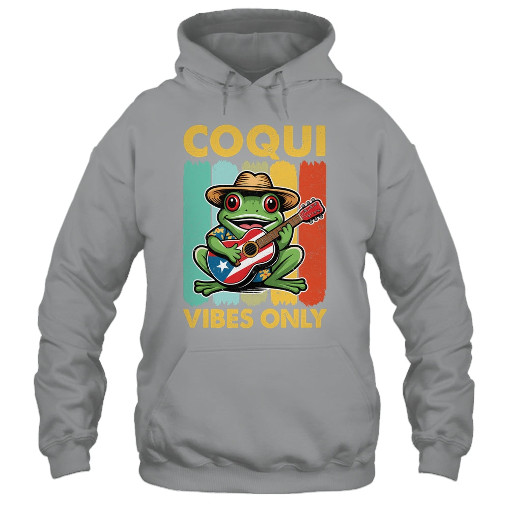 Coqui Frog Taino Boricua Puerto Rico Coqui Vibes Only Shirt & Tank Top | siriusteestore