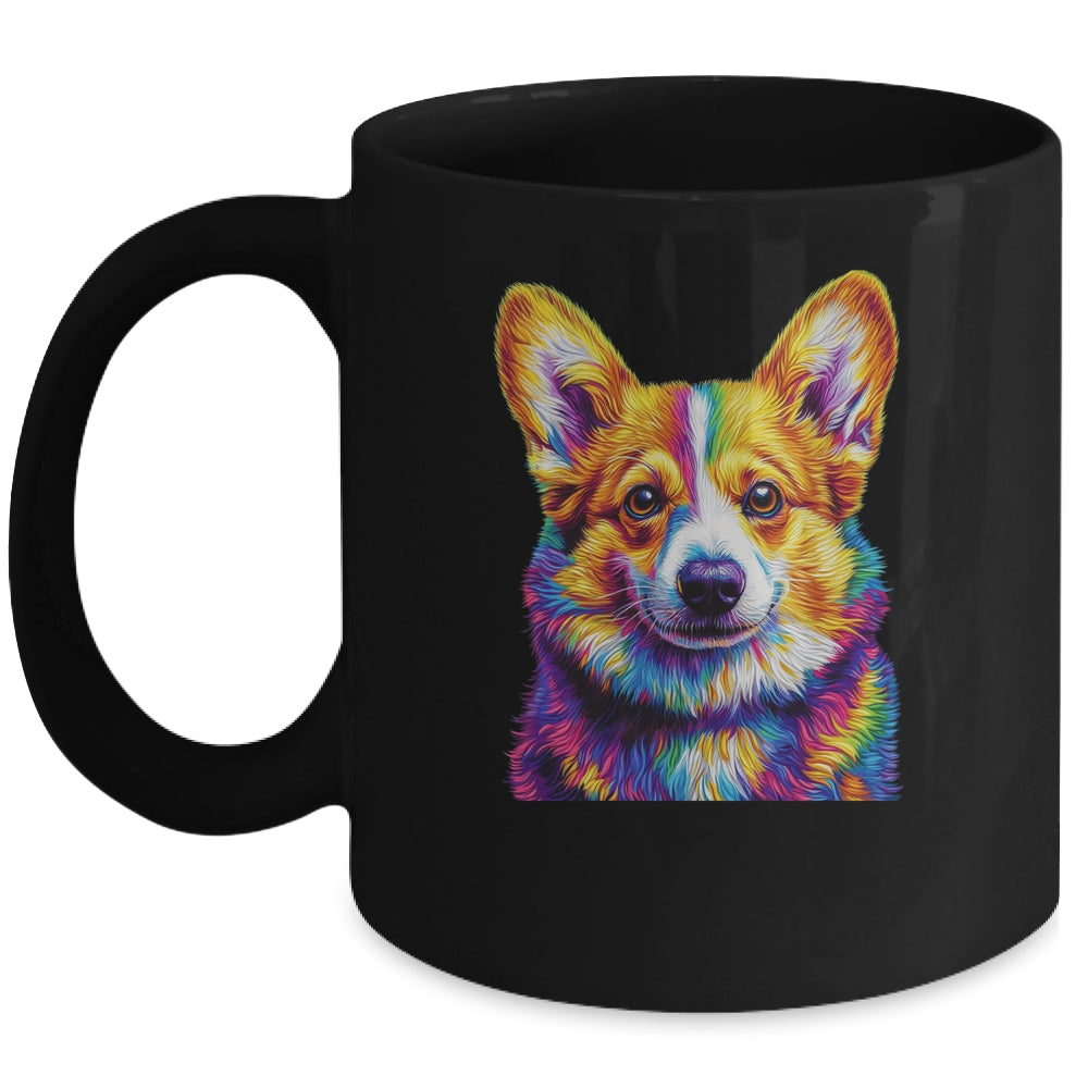 Corgi Dog Colorful Face Dog Lover Men Women Mug | siriusteestore