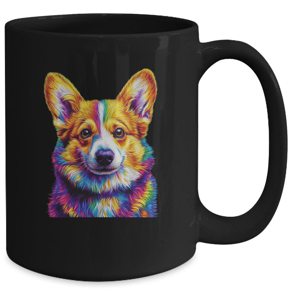 Corgi Dog Colorful Face Dog Lover Men Women Mug | siriusteestore