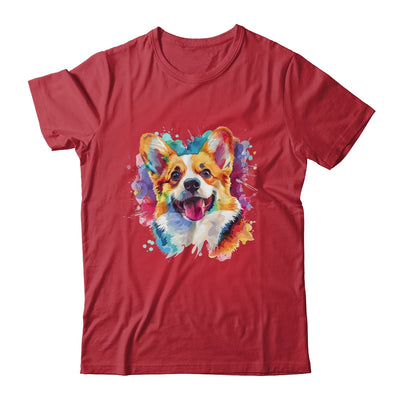 Corgi Mom Lover Puppy Dog Watercolor Tie Dye Painting Shirt & Tank Top | siriusteestore
