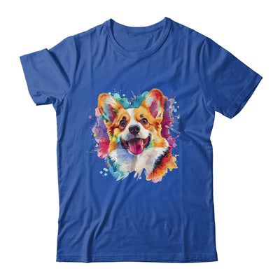 Corgi Mom Lover Puppy Dog Watercolor Tie Dye Painting Shirt & Tank Top | siriusteestore