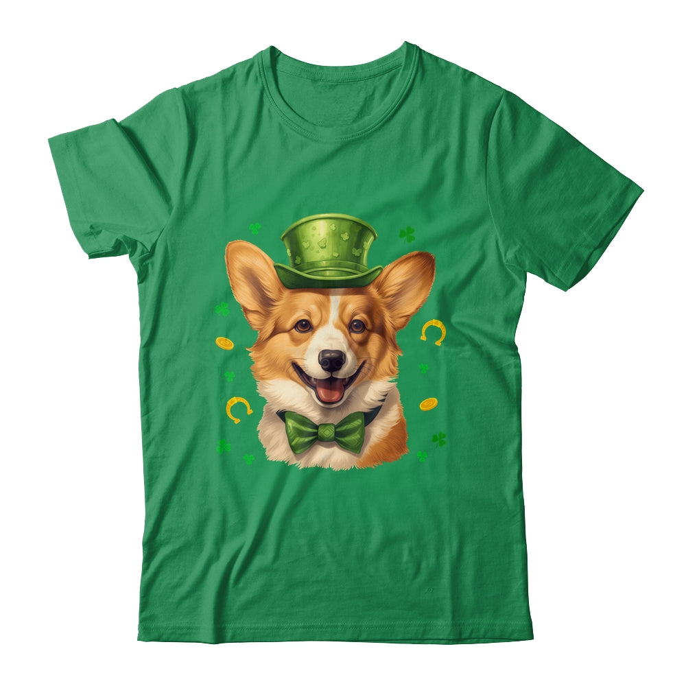 Corgi St Patricks Day Leprechaun Shamrock Irish Shirt & Hoodie | siriusteestore