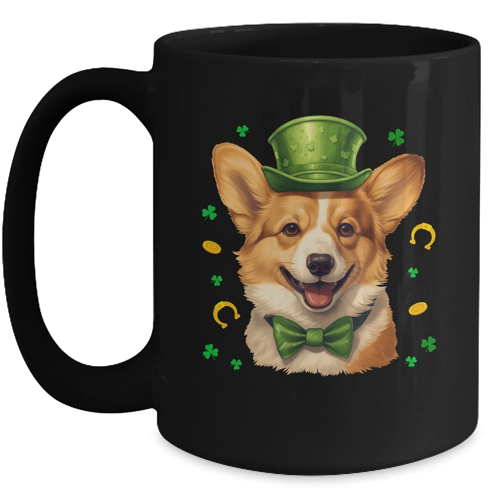 Corgi St Patricks Day Leprechaun Shamrock Irish Mug | siriusteestore