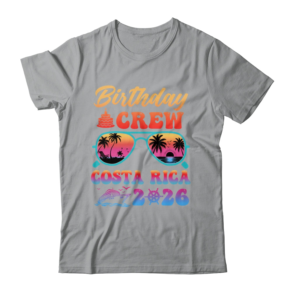 Costa Rica Birthday Crew Vacation Cruise 2026 Summer Trip Group Shirt & Tank Top | siriusteestore