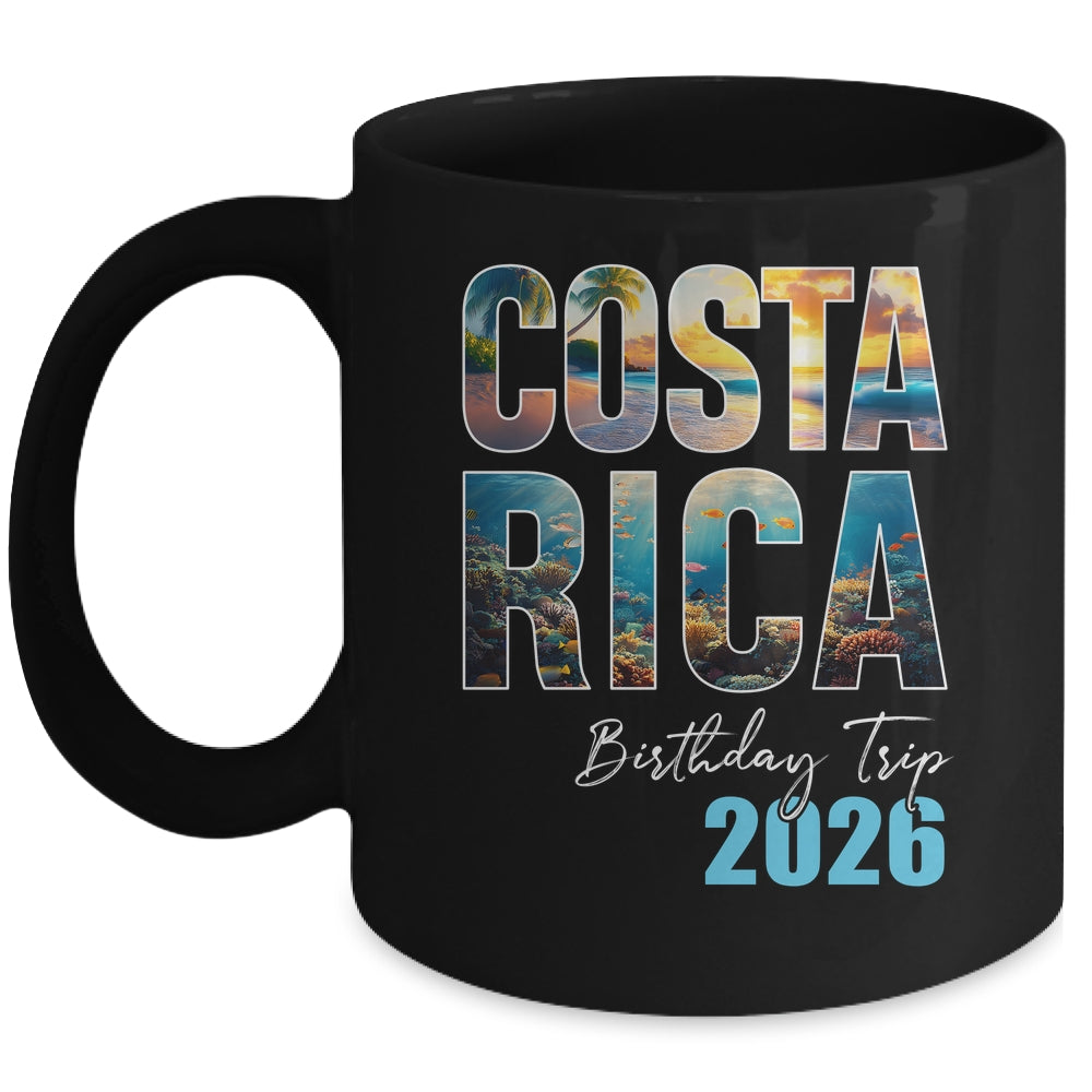 Costa Rica Birthday Trip 2026 Vacation Party Crew Cruise Mug | siriusteestore