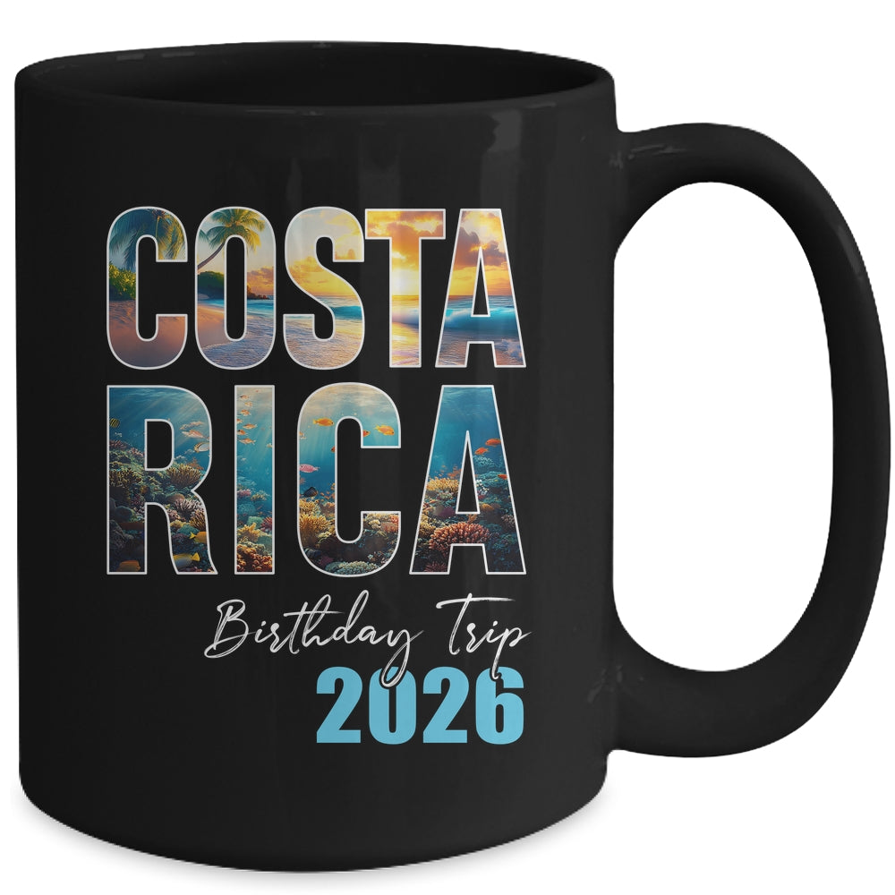 Costa Rica Birthday Trip 2026 Vacation Party Crew Cruise Mug | siriusteestore