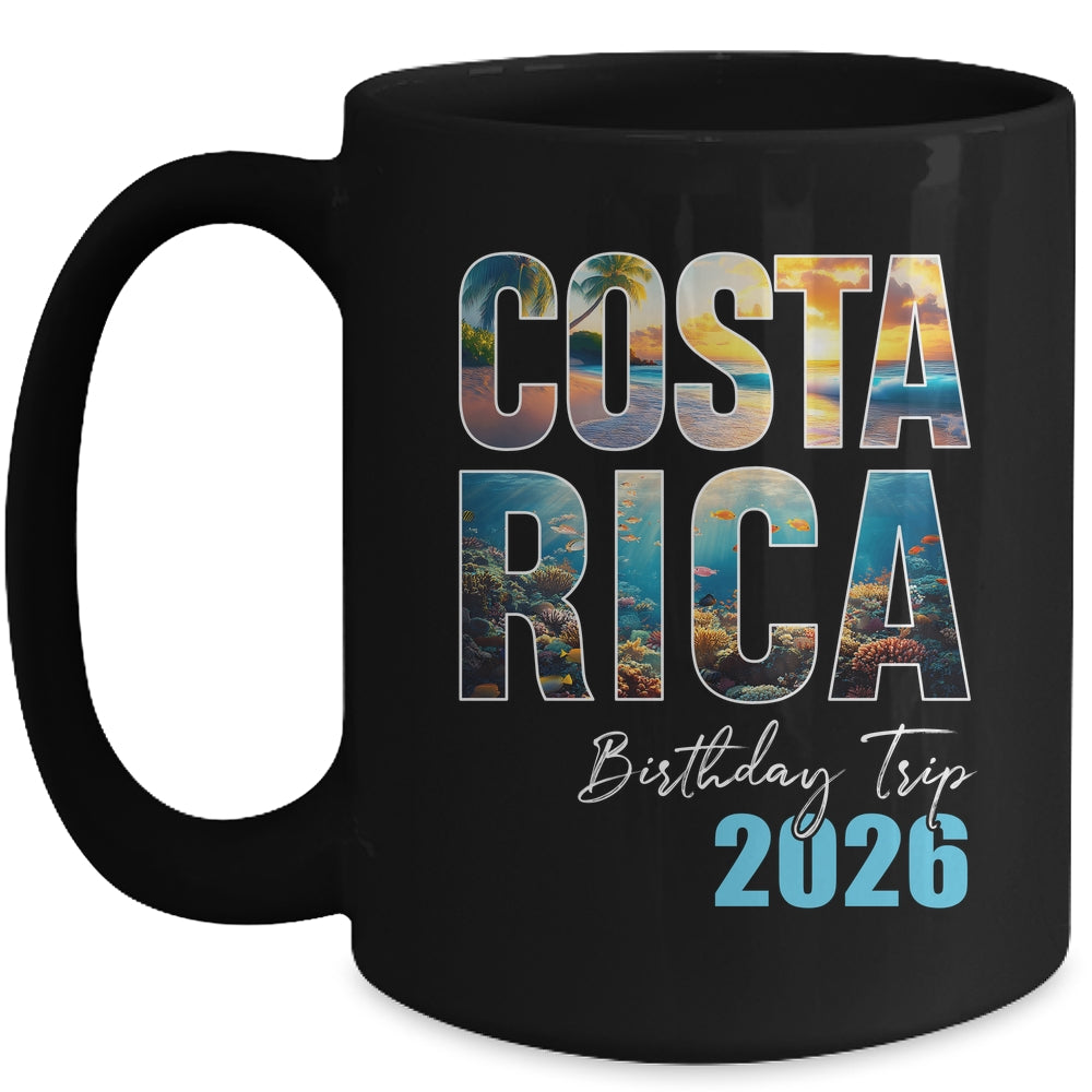 Costa Rica Birthday Trip 2026 Vacation Party Crew Cruise Mug | siriusteestore