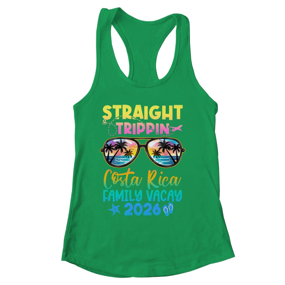 Costa Rica Family Vacay Vacation 2026 Straight Trippin Shirt & Tank Top | siriusteestore